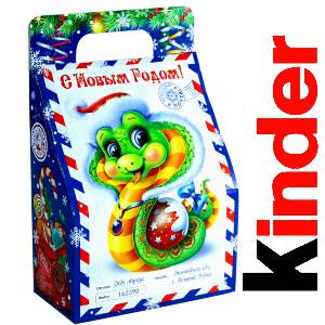 Детский подарок на Новый Год в жестяной упаковке весом 335 грамм по цене 1312 руб в Бийске