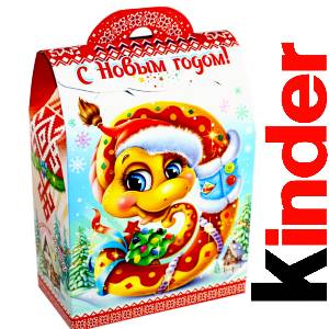 Детский подарок на Новый Год в жестяной упаковке весом 430 грамм по цене 1657 руб в Бийске