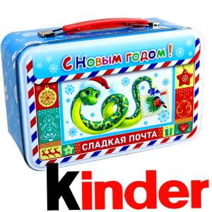 Сладкий подарок на Новый Год в картонной упаковке весом 430 грамм по цене 2136 руб в Бийске