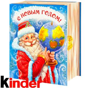 Сладкий новогодний подарок в картонной упаковке весом 820 грамм по цене 2512 руб в Бийске