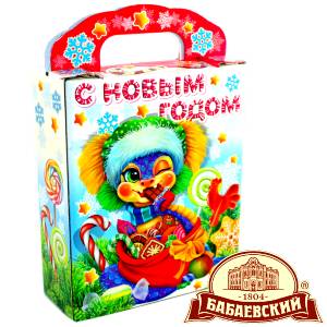 Детский подарок на Новый Год в мешочке весом 800 грамм по цене 1261 руб в Бийске