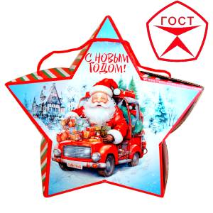 Детский подарок на Новый Год в жестяной упаковке весом 950 грамм по цене 1182 руб в Бийске